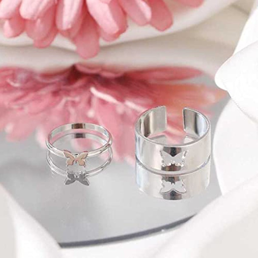 Matching luvv on sale butterfly rings