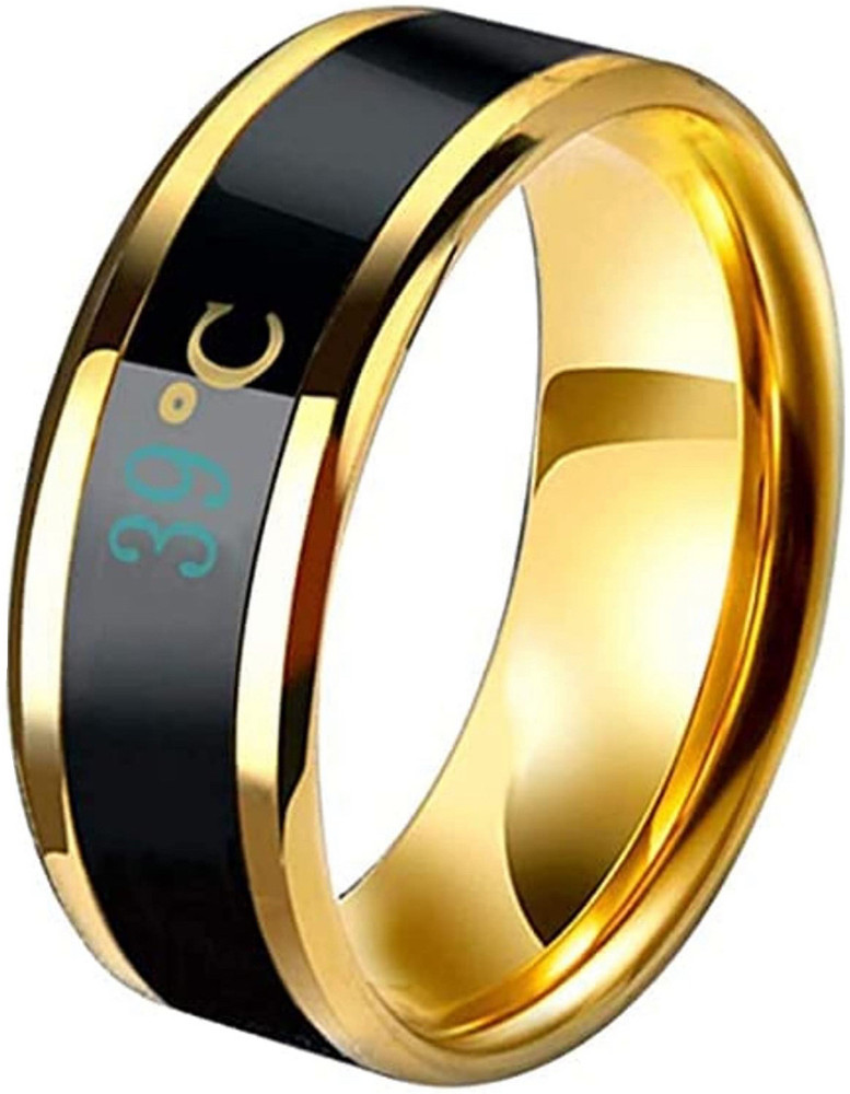 Titanium gold alloy shop ring