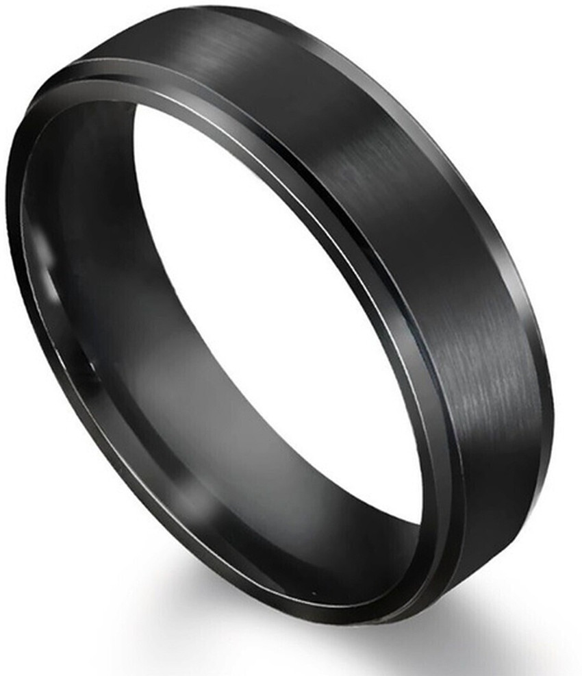 Ruhi Collection Stainless Steel Black Color Matty Titanium Ring for Men Size 18 Stainless Steel Ring Price in India Buy Ruhi Collection Stainless Steel Black Color Matty Titanium Ring for Men Size 18