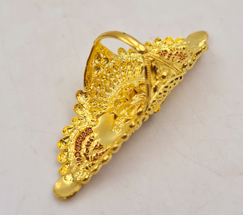 Long ring designs in gold for female top