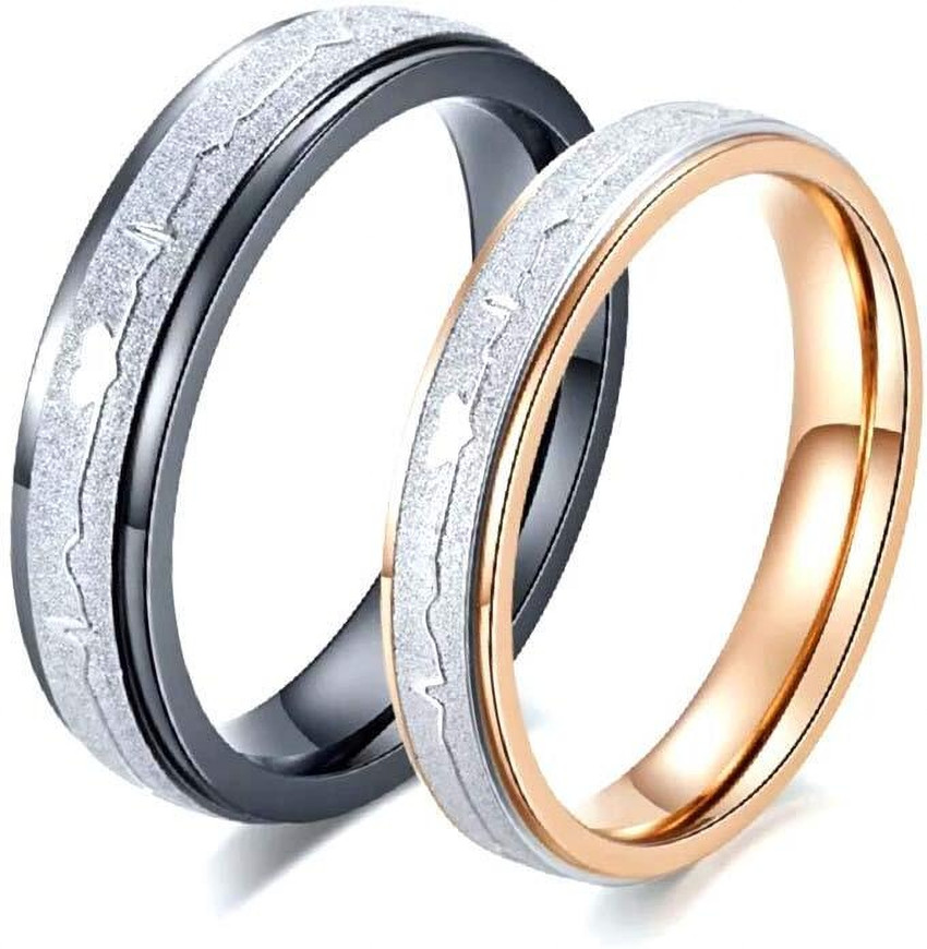 NEXT CREATION Plated Stainless Steel Couple Promise Rings for Men Women Girls Boys Alloy Ring Price in India Buy NEXT CREATION Plated Stainless Steel Couple Promise Rings for Men
