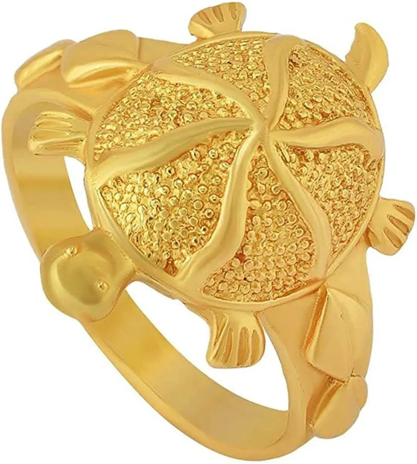 Tortoise gold ring shop tanishq