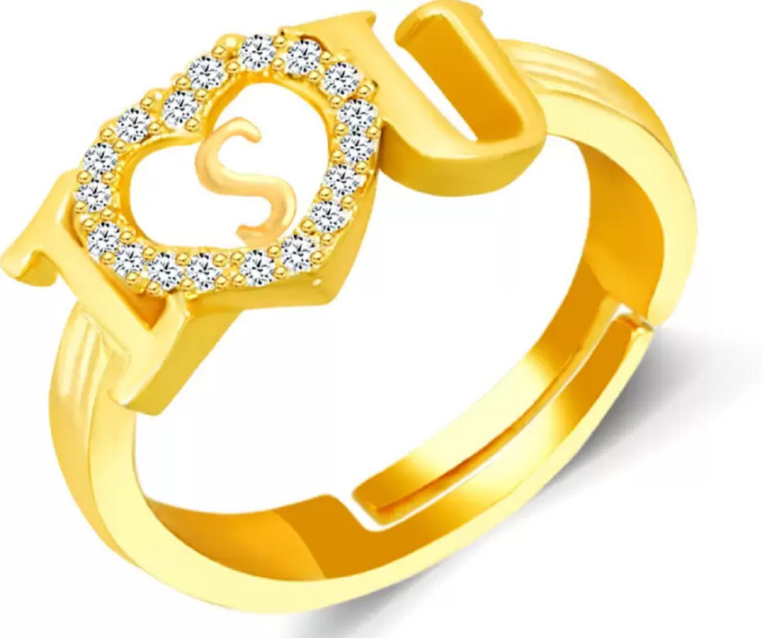 Gold ring deals name new design