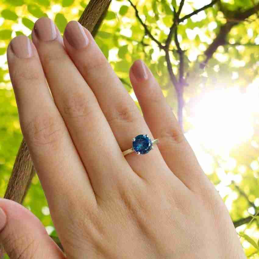 Blue sapphire finger ring deals