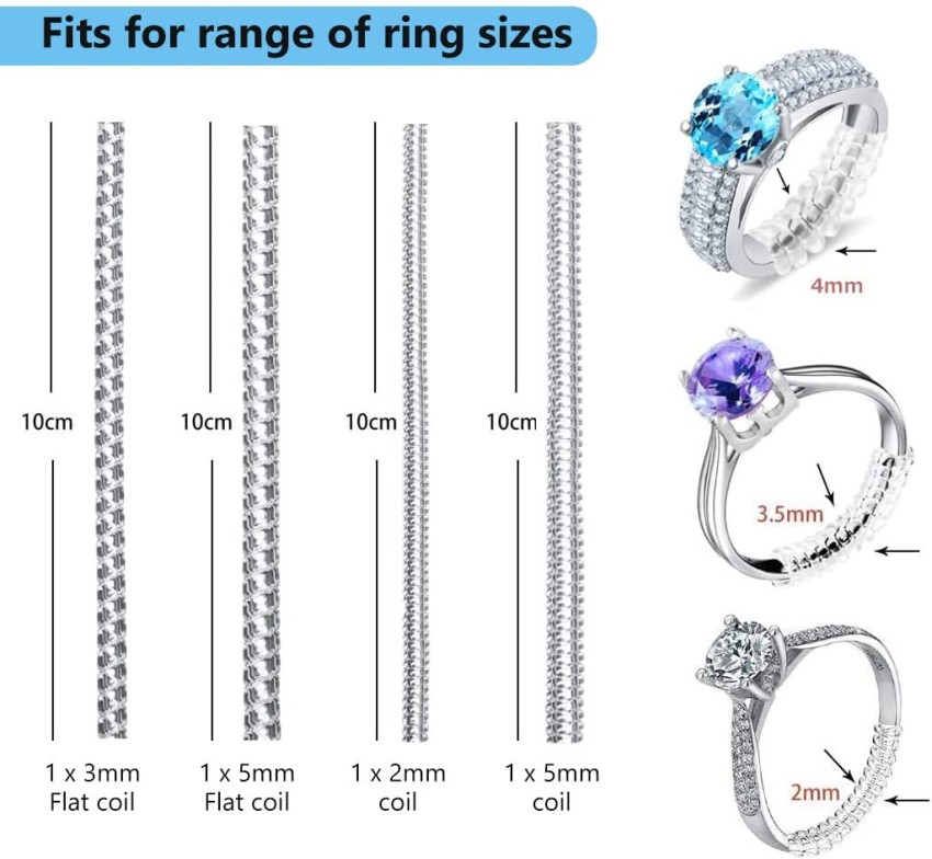 Fashion Frill Ring Sizer Adjuster For Loose Rings 2 Size (2mm, 5mm