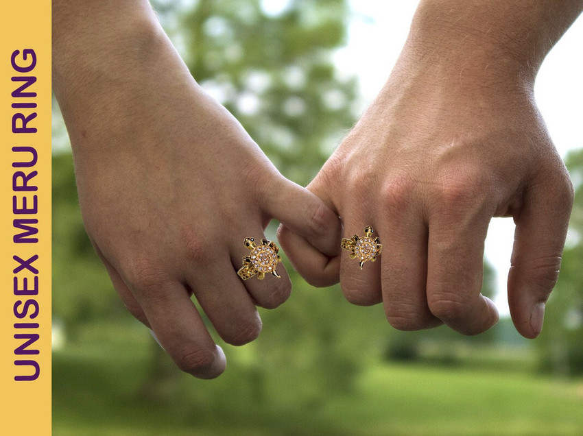 Gold cheap meru ring