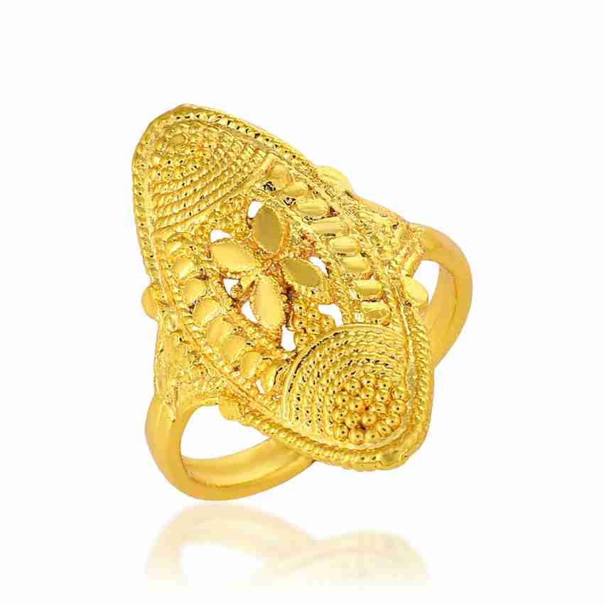 Admier Gold Plated Brass oval Shape floral design Handmade Fashion Ring Brass Gold Plated Ring Price in India Buy Admier Gold Plated Brass oval Shape floral design Handmade Fashion Ring Brass