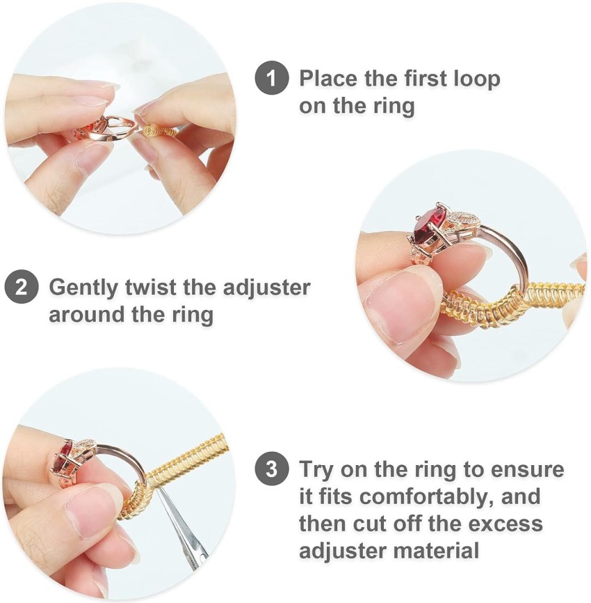 Nasmodo Ring size adjuster for loose rings, Invisible Ring Fitter