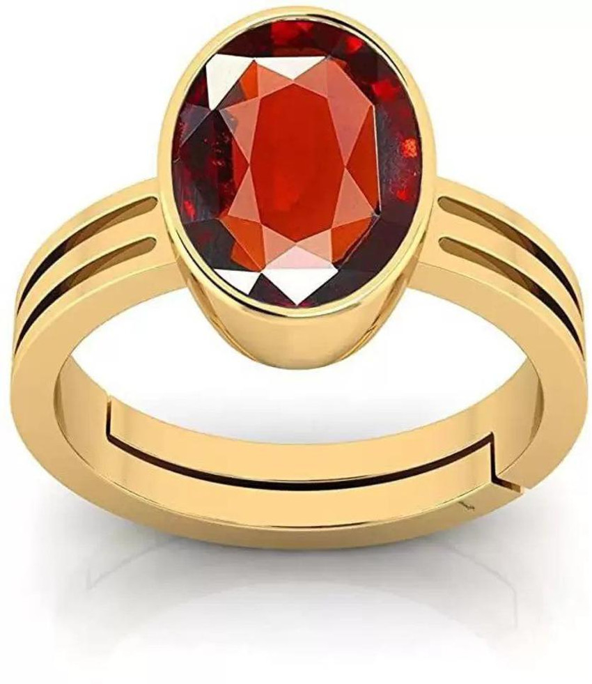 Chopra Gems Unique Effective 100 Original Garnet Gomed Ring For Women Men Brass Garnet Ring Price in India Buy Chopra Gems Unique Effective 100 Original Garnet Gomed Ring For Women
