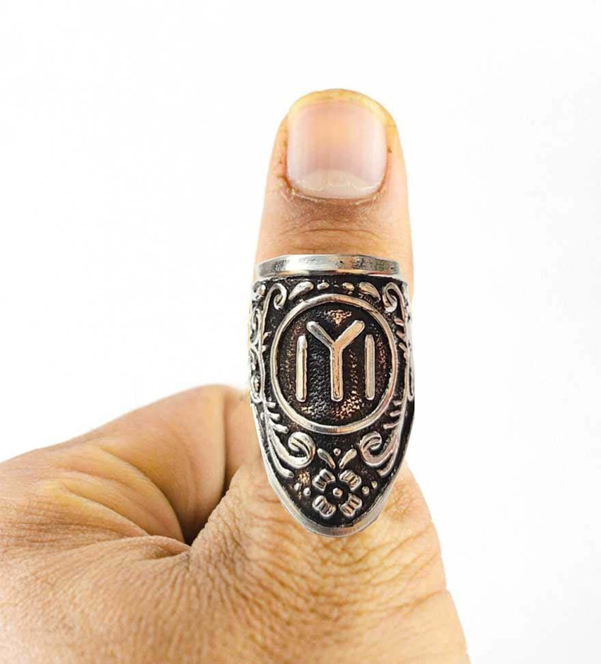 SILVOSWAN Ertugrul Gazi Ring For Boy Men kayi Qabila Ring IYI Ring Gold Plated Ring Dirilis Ertugrul Ghazi Ring For Men s Boy s kayi Qabila Thumb