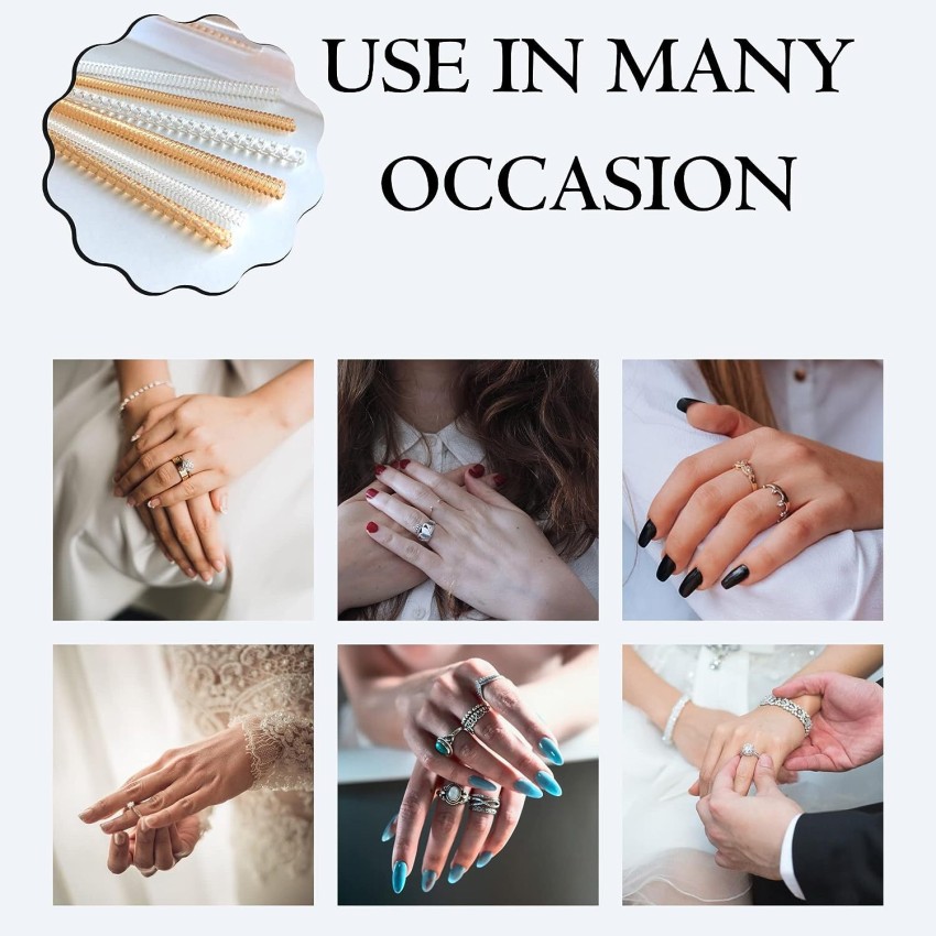 NIRMATSARAY 4pcs Waterproof Ring Sizer for Loose Rings Adjuster Tightener  Spiral Silver Silicone Ring Price in India - Buy NIRMATSARAY 4pcs  Waterproof Ring Sizer for Loose Rings Adjuster Tightener Spiral Silver  Silicone