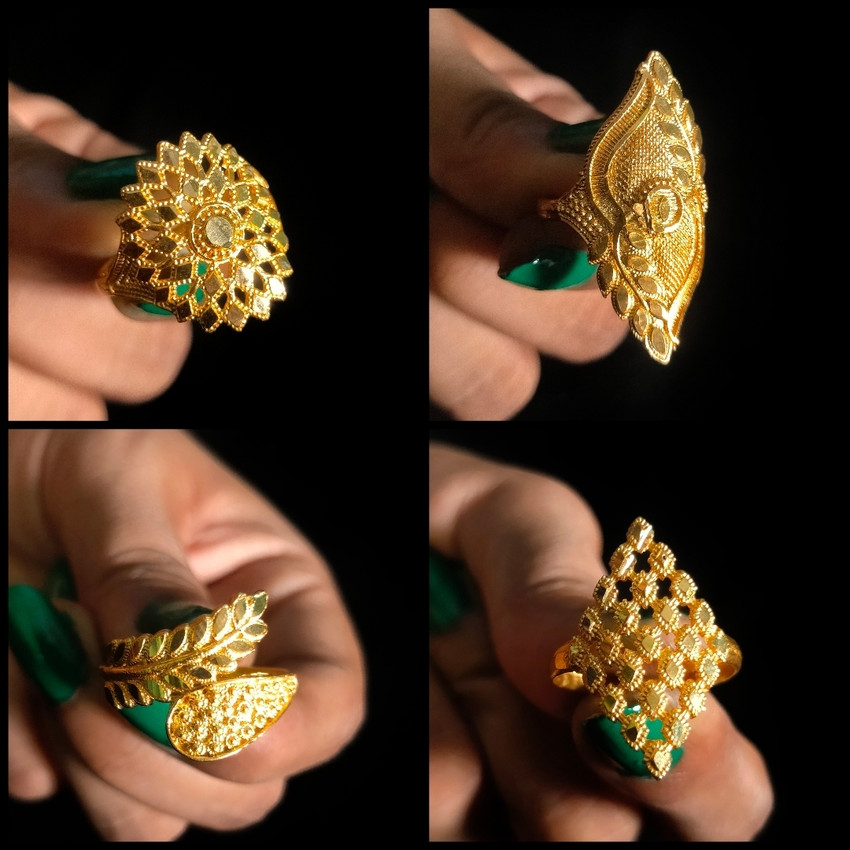 Brotherskart Golden Finger Rings For Woman And Girls Set Of 4 Pretty Design Alloy Gold Plated Ring Price in India Buy Brotherskart Golden Finger Rings For Woman And Girls Set Of