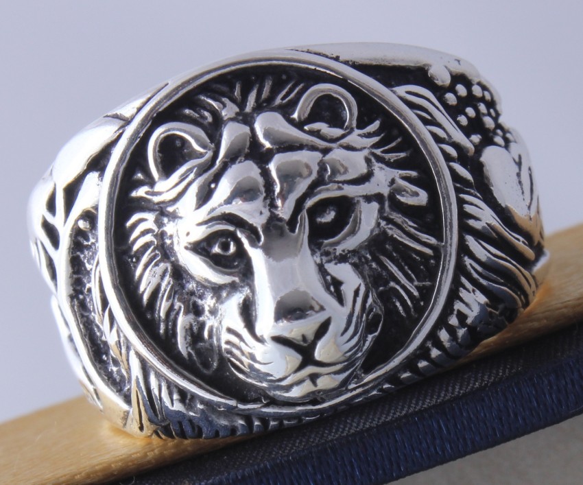 Tiger silver sale ring