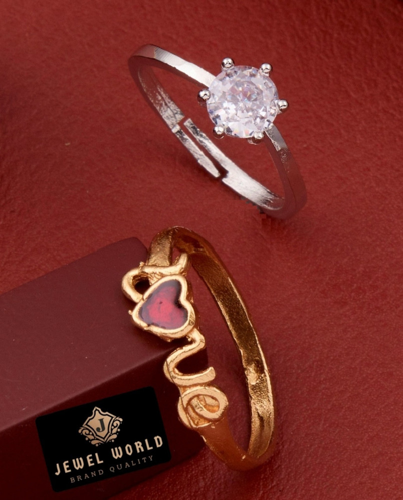 Jewel WORLD Alloy Gold Plated Ring Price in India Buy Jewel WORLD Alloy Gold Plated Ring Online at Best Prices in India Flipkart