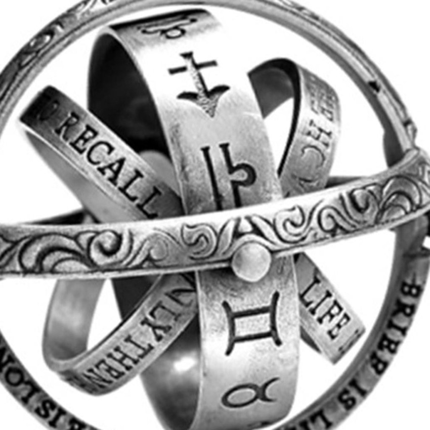 Astronomical ring clearance silver