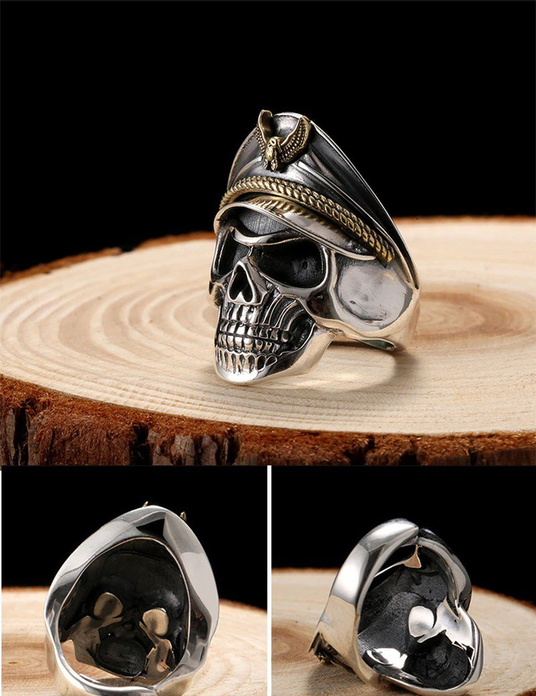 Girl top skull ring