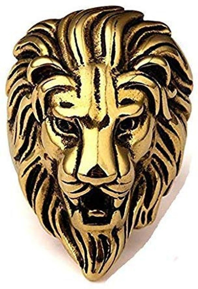Lion face ring for man cheap