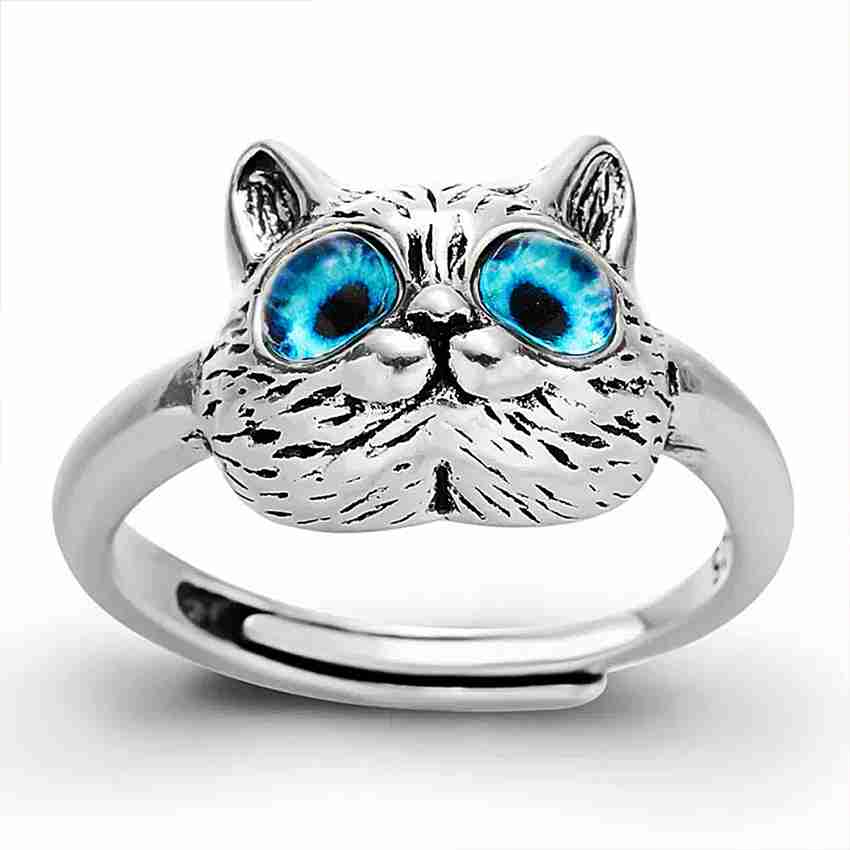 ROYAL DESIGN Cute Cat Blue Eyes Fashion Unisex Adjustable 