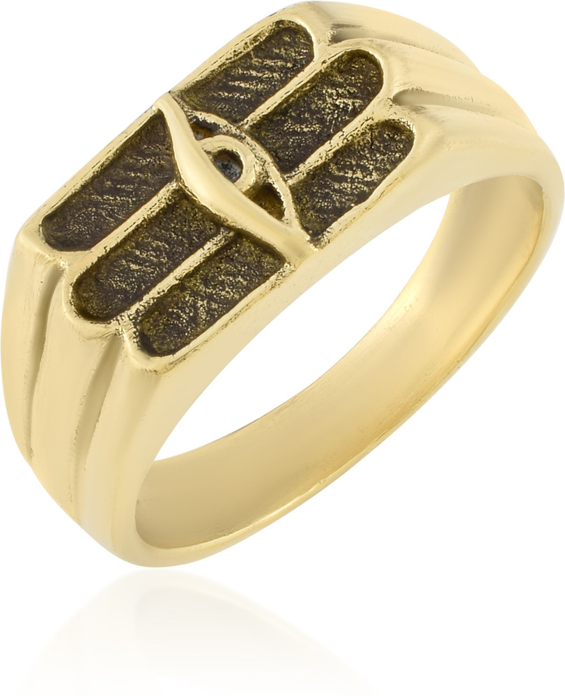Dzinetrendz Brass Gold Plated Ring Price in India Buy