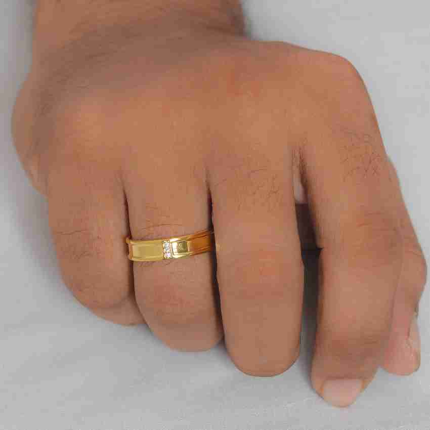 Classic Retro Opening Adjustable Rings for Men 18K Gold Plated