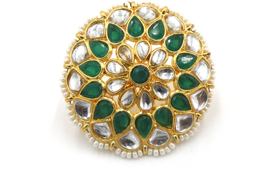 MP jewellers Kundan ring Copper Gold Plated Ring Price in India Buy MP jewellers Kundan ring Copper Gold Plated Ring Online at Best Prices in India Flipkart
