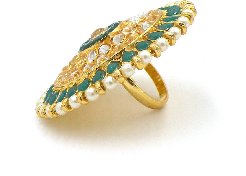 MP jewellers Kundan ring Copper Gold Plated Ring Price in India Buy MP jewellers Kundan ring Copper Gold Plated Ring Online at Best Prices in India Flipkart