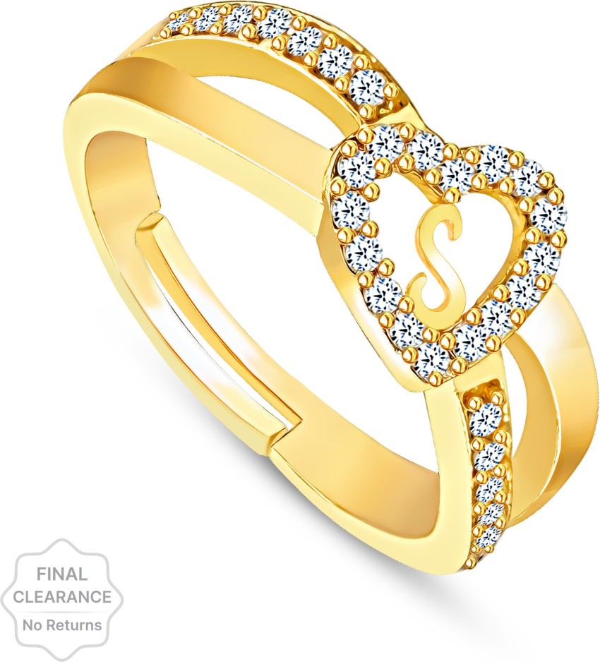 Kanak Jewels Valentine Love Letter S American Diamond Adjustable ...