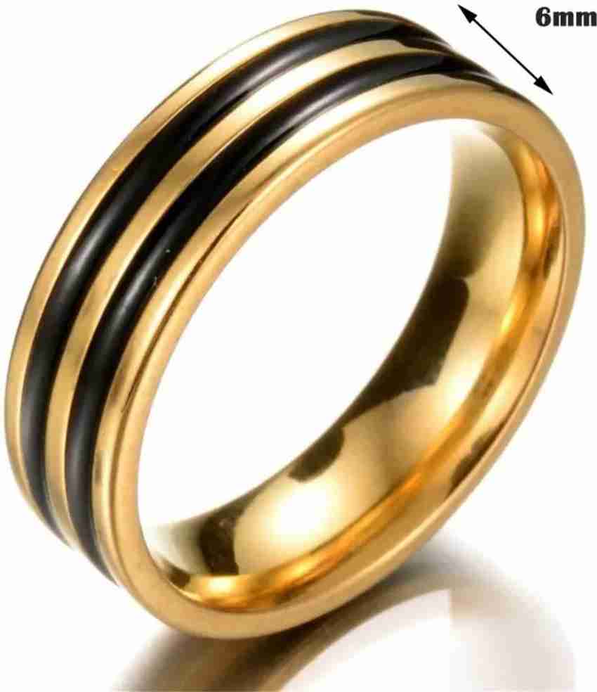 Gold ring new arrivals with black line