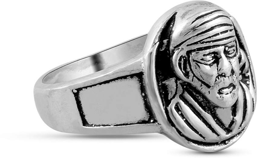 Sai baba silver on sale ring online shopping