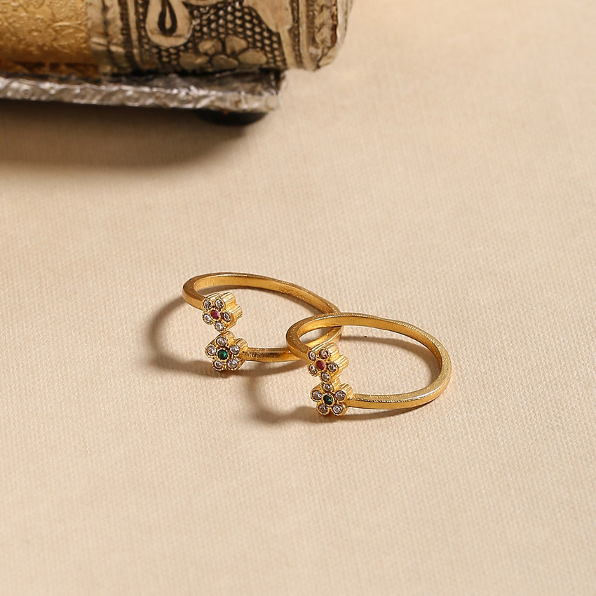 Gold plated toe hotsell ring online shopping