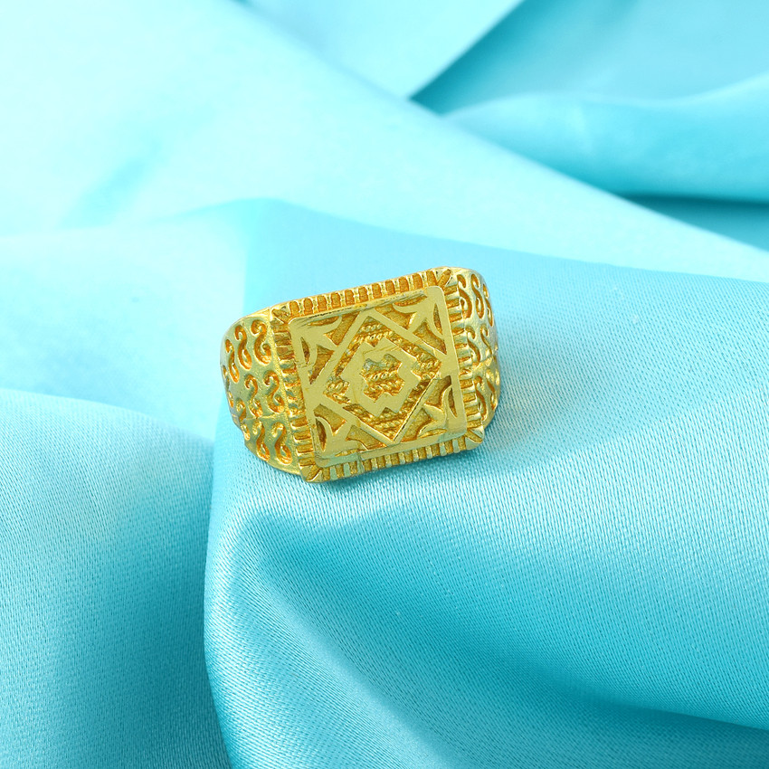 Mens gold heavy rings hot sale