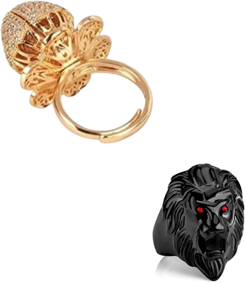 Gold titanium alloy discount ring