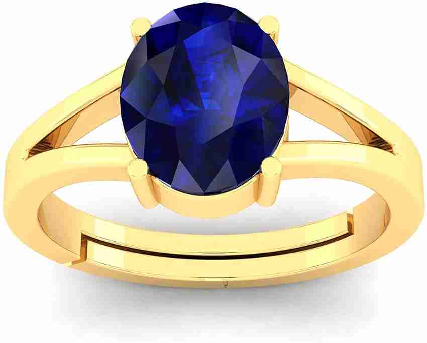 Neelam stone gold ring design store