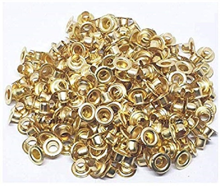 Zenith Copper Metal Eyelet for Hole Rivets Golden 250 Piece