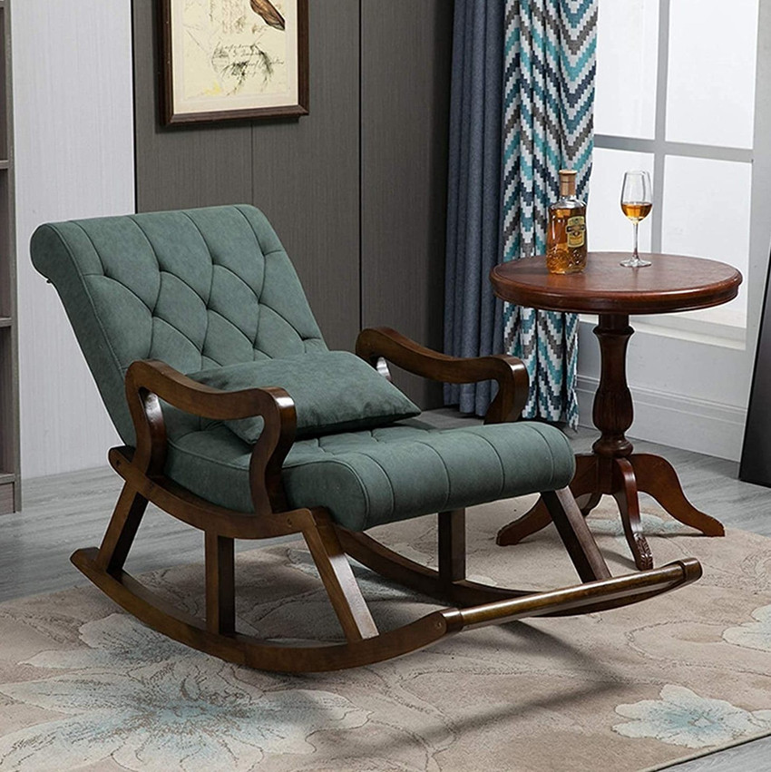 Artesia Mango Wood Rocking Chair for Living Room Home Decor