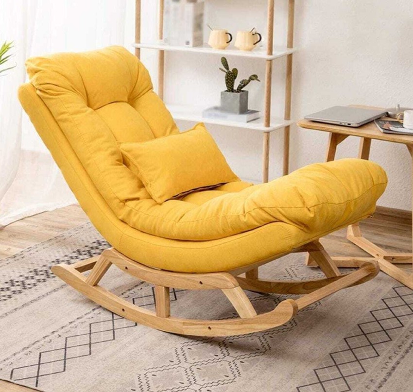 Rocking chair yellow new arrivals