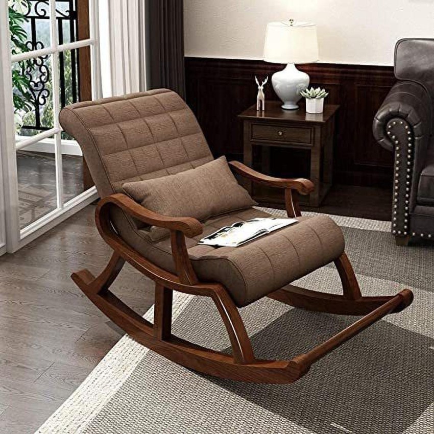 India wood mart Balcony Rocking Chair Recliner Adults Lazy Sofa