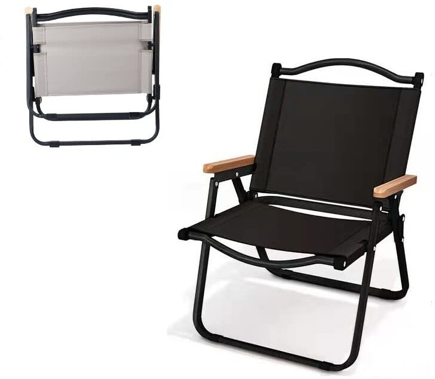 GRACIOUS MART BLACK SMALL CAMPING CHAIR IN FOLDING OUTDOOR CHAIR