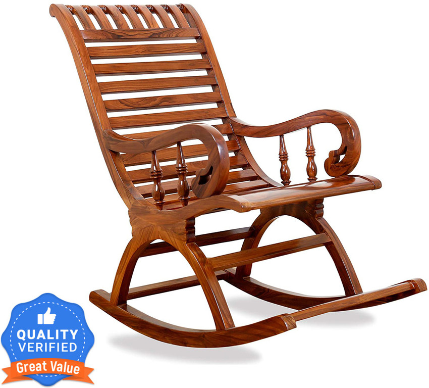 Teak wood 2025 rocking chair