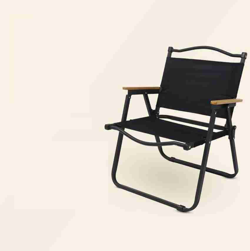 GRACIOUS MART BLACK SMALL CAMPING CHAIR IN FOLDING OUTDOOR CHAIR