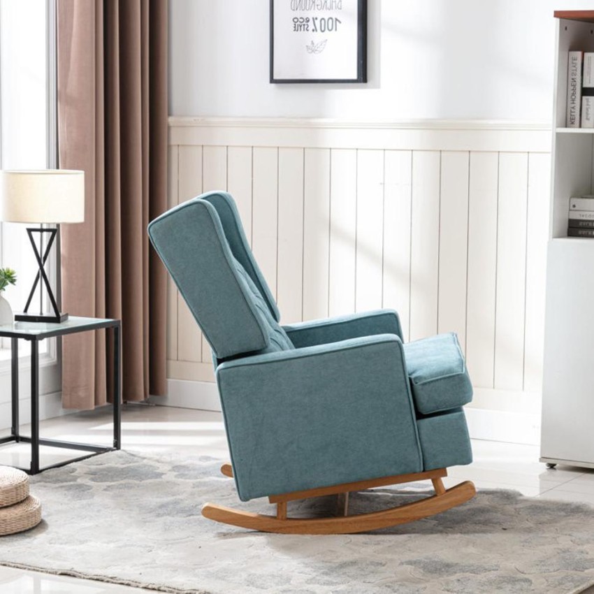 Light blue rocking chair best sale