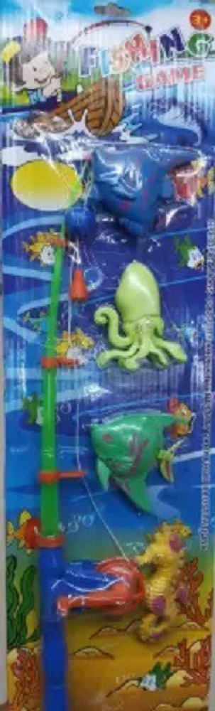 BRIJBAZAAR Fishing Game Series Toy for Kids with 1 Fishing Rod & 4 Colorful  Fishes - Fishing Game Series Toy for Kids with 1 Fishing Rod & 4 Colorful  Fishes . shop
