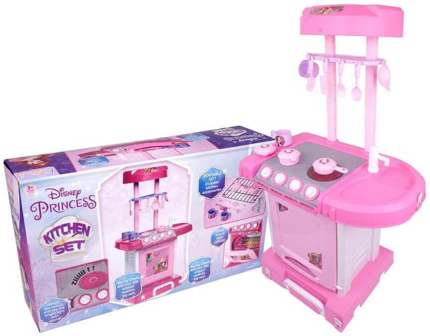 Kriiddaank Princess Kitchen Set for Kids Princess Kitchen Set for Kids Buy Big Cooking Set Light and Sound Pretend Play Toy toys in India. shop for Kriiddaank products in India