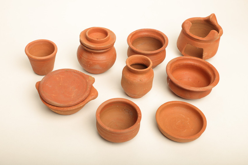 Terracotta miniature kitchen set online cheap