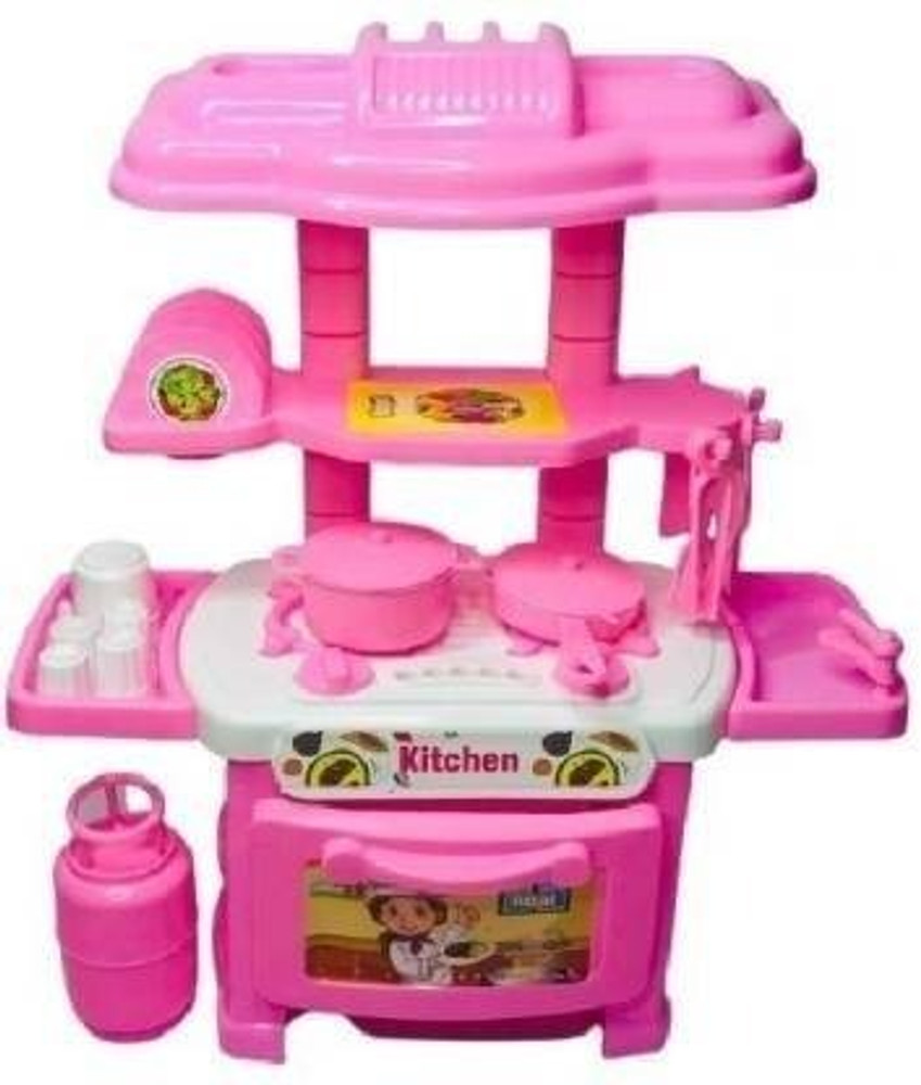 Kirat Kitchen Set for Kids Pink