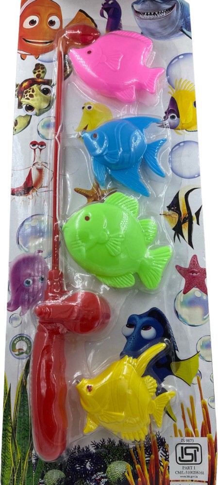 SHOPPEE WORLD Magnetic Fishing Game /Toy with Fishing Rod and Colourful  Fishes for Kids Raksha Bandhan