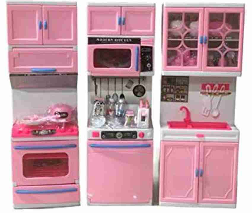 ZONCARE COLLECTION Play Kitchen Set Toy for Girl Modular Kitchen