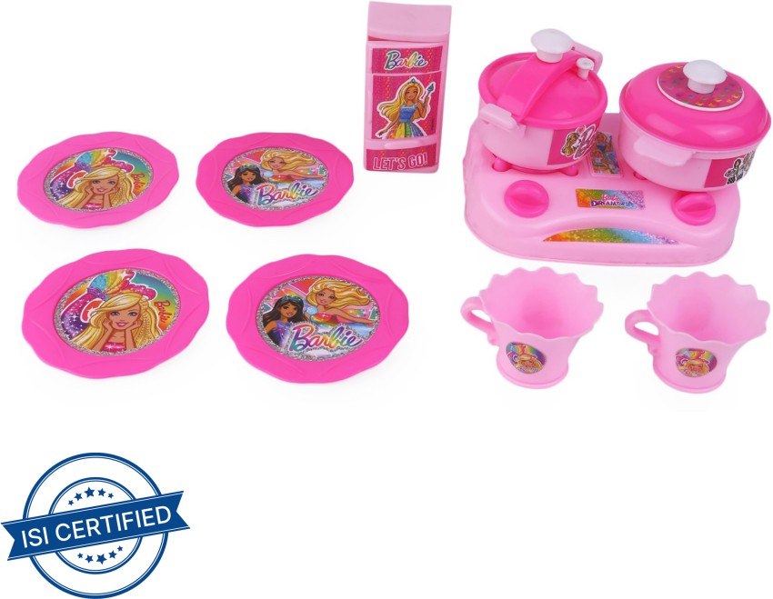 Barbie play kitchen discount set