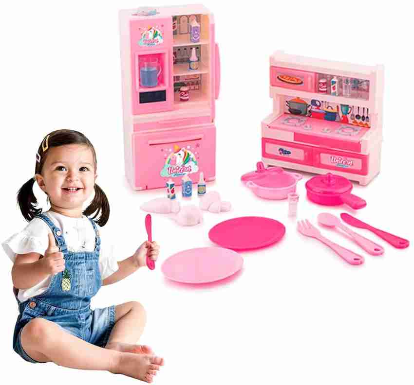 Wembley Kitchen Set with Unicorn Themed Stainless Steel For Kids