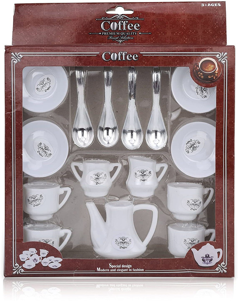 Tickles Tea Coffee Kitchen Plastic Set Toy for Kids Set of 12